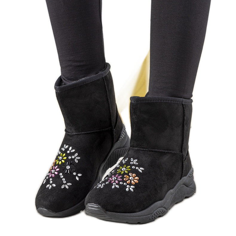 Bottes de neige pour femmes noires d'Arana le noir