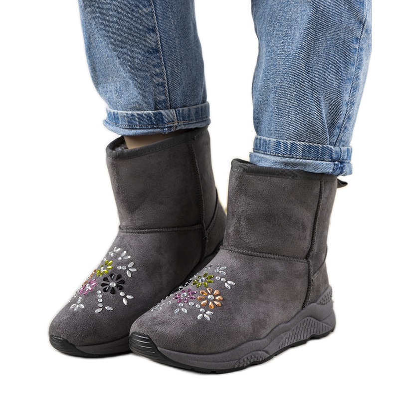 Bottes de neige femme Arana grises