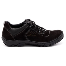 Olivier Chaussures trekking homme 7109 nubuck noir
