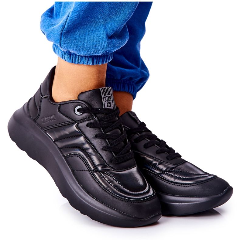 Chaussures de sport pour femmes Memory Foam Big Star II274332 Noir le noir Chaussures de sport pour femmes Memory Foam Big Star II274332 Noir le noir