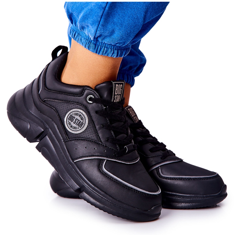 Chaussures de sport sur la plate-forme Big Star II274313 noire le noir Chaussures de sport sur la plate-forme Big Star II274313 noire le noir