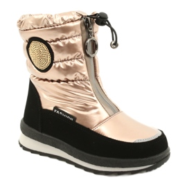 Bottes de neige pour enfants Miss Evento 21DZ23-4324 Or doré