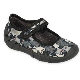 Befado Béfado Speedy Children's Slippers 109p239 noir gris