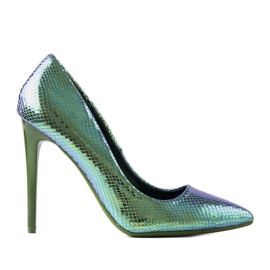 Les talons bleus irisés d'Audrey Les talons bleus irisés d'Audrey