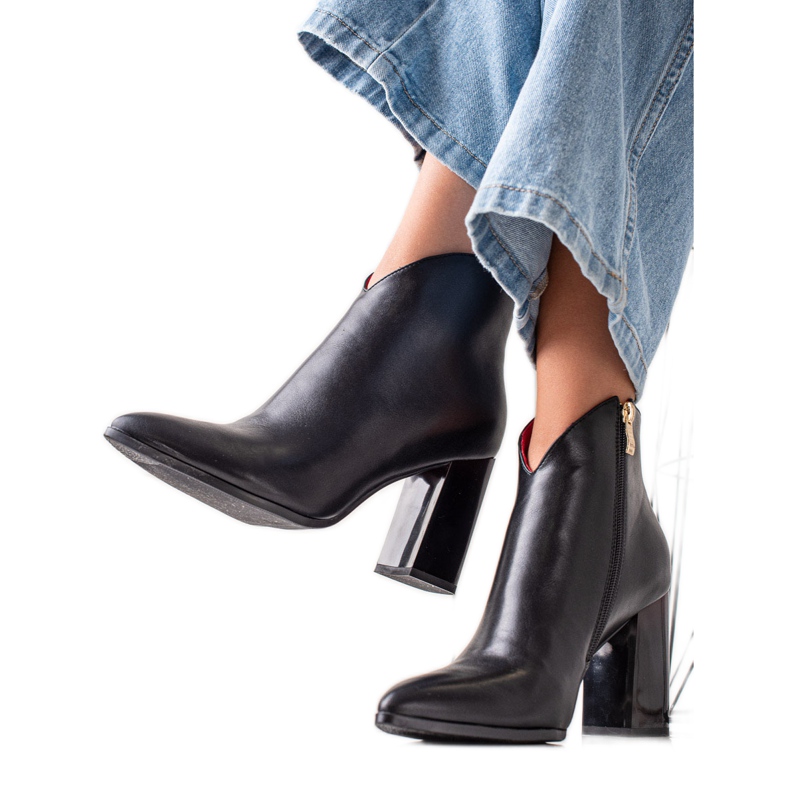 Goodin Bottes élégantes à talons hauts le noir