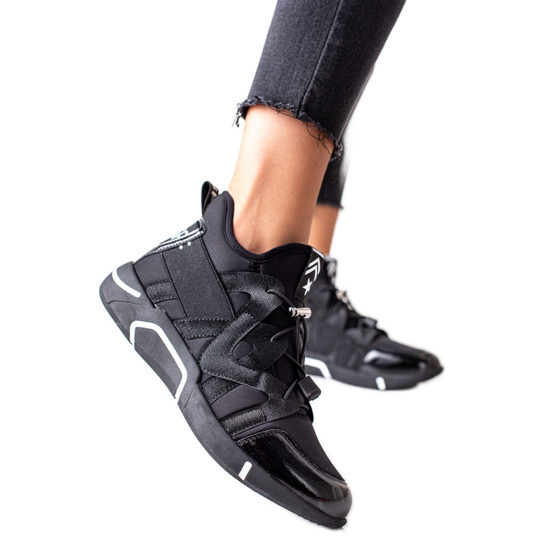 Chaussures de sport à enfiler VINCEZA le noir