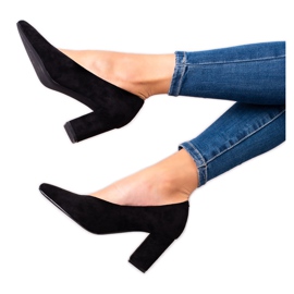 Escarpins en daim VINCEZA le noir