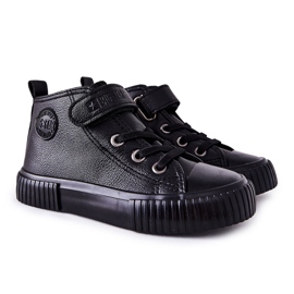 Baskets Hautes Enfant Avec Velcro Big Star II374016 Noir