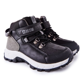 Chaussures de trekking pour enfants noires Big Star II374100