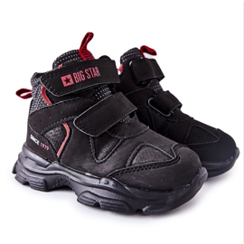 Chaussures de trekking pour enfants noires Big Star II374097