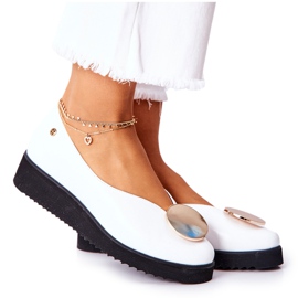 Ballerines Sur Plateforme Maciejka Blanc 5315B-11 blanche