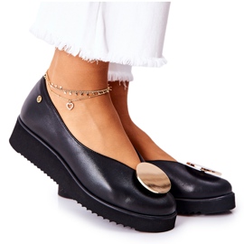 Ballerines Sur La Plateforme Maciejka Noir 5315B-01