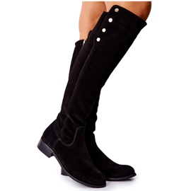 Lewski Shoes Boots Cuir Daim Lewski 2840 Noir