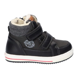 American Club XD24 / 21 Chaussures de sport chaudes noires avec fourrure