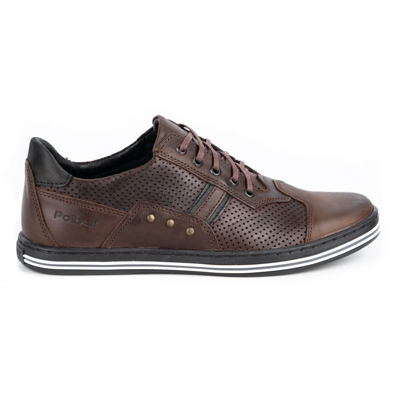 Polbut Chaussures casual homme 1801P marron foncé brun Polbut Chaussures casual homme 1801P marron foncé brun