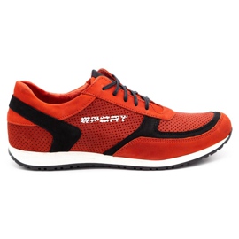 Polbut Chaussures de sport pour hommes C47P rouge avec noir