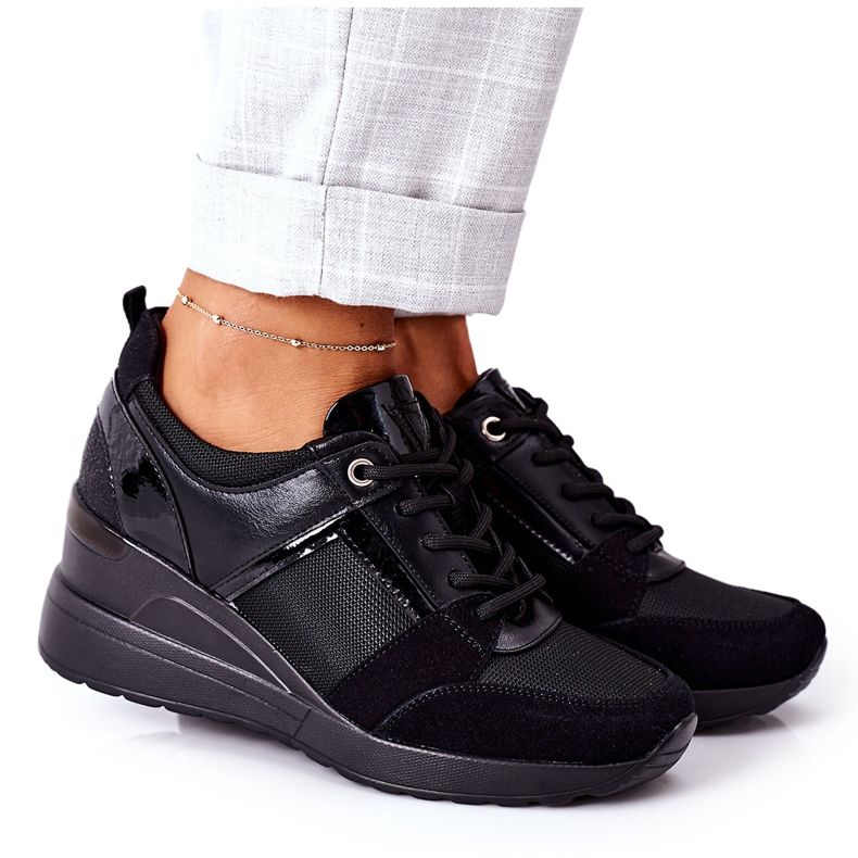Baskets Compensées Vinceza 10606 Noir le noir