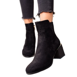 Goodin Bottes élégantes à talon mat le noir