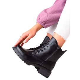 W. Potocki Bottines Potocki classiques à lacets noir