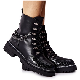 S.Barski Travailleurs chaleureux avec des chaînes Linus noires