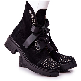 Lewski Shoes Bottes En Daim Workery Lewski Chaussures Attachées 3069 Noir le noir
