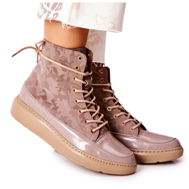 Lewski Shoes Chaussures Sport Cuir Lewski 3034 Beige Camo