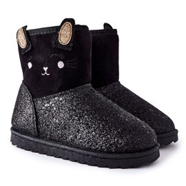 Vinceza Bottes de neige pour enfants Coreris noires