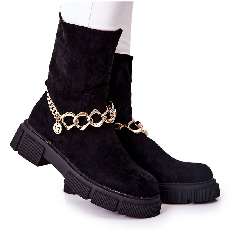 FB2 Bottes de travail en daim Hellio noires le noir