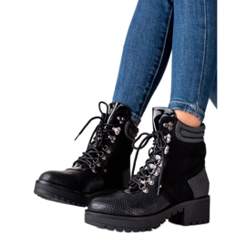 Janessa Imprimé serpent noir Workers le noir Janessa Imprimé serpent noir Workers le noir