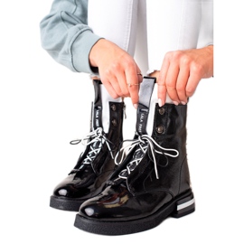 Bottines ARTIKER en cuir à la mode noir