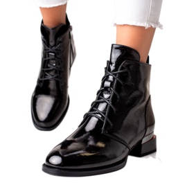 Bottes en cuir classiques d'ARTIKER noir