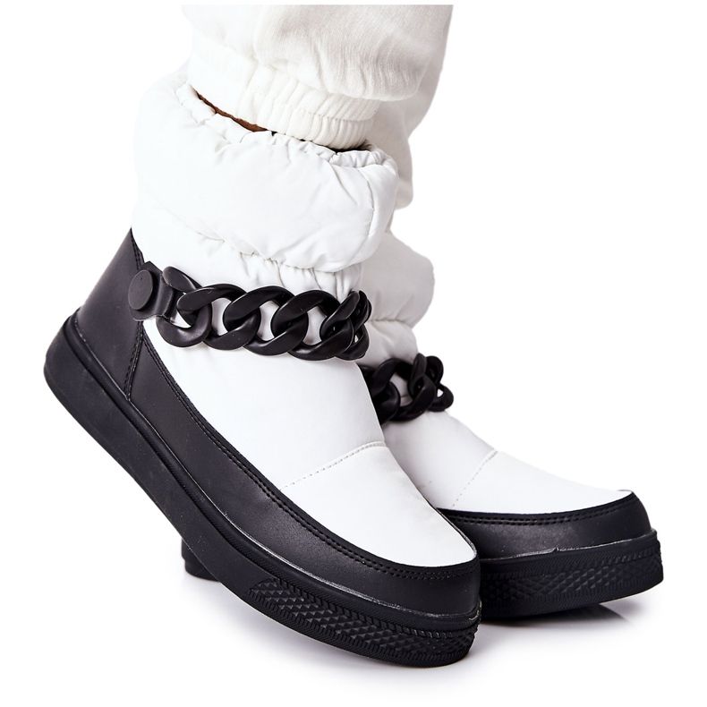 S.Barski Bottes de neige chaudes blanches Khariche pour femmes S.Barski Bottes de neige chaudes blanches Khariche pour femmes
