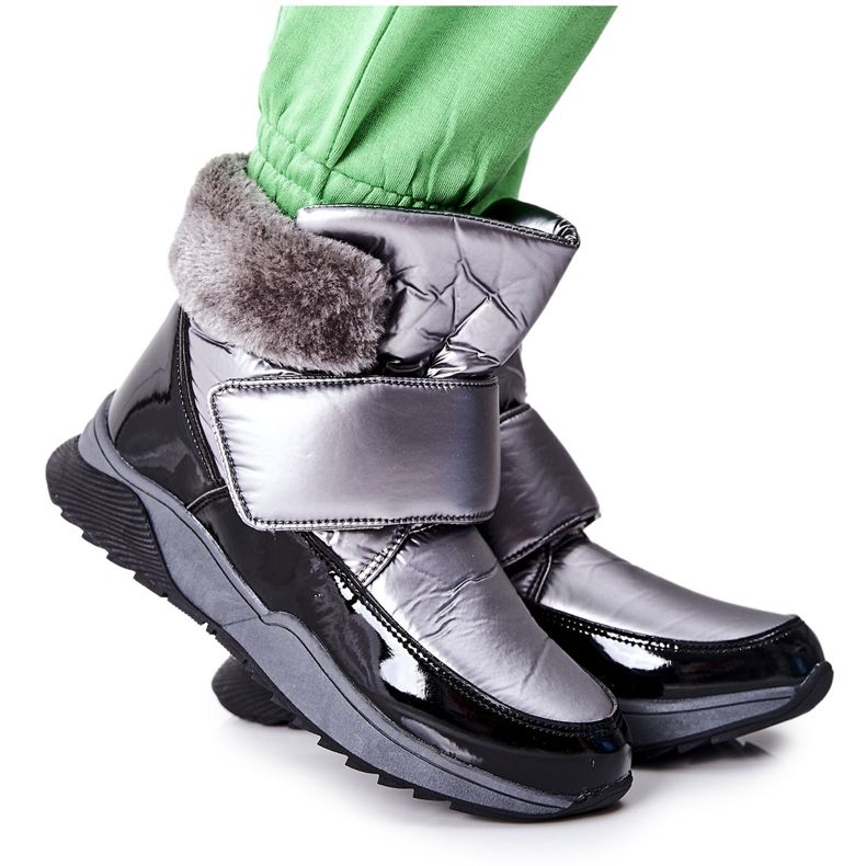 S.Barski Bottes de neige chaudes femme Gris Evamia argent S.Barski Bottes de neige chaudes femme Gris Evamia argent