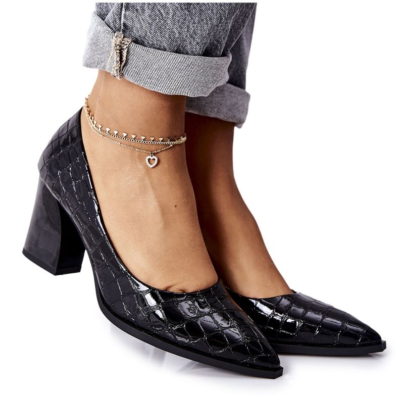S.Barski Escarpins en cuir pour femmes Chay noir le noir S.Barski Escarpins en cuir pour femmes Chay noir le noir