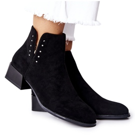 Bottes Chaudes En Daim Sergio Leone BT217 Noir
