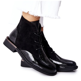 Bottes Chaudes En Daim Sergio Leone BT401 Noir