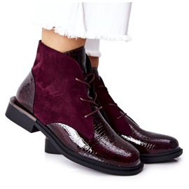 Bottes Chaudes En Daim Sergio Leone BT401 Bordeaux