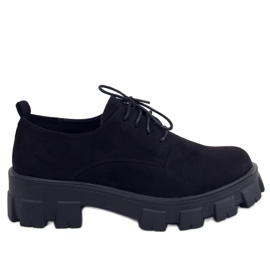 Chaussures noires à semelles épaisses 8363 Noir le noir