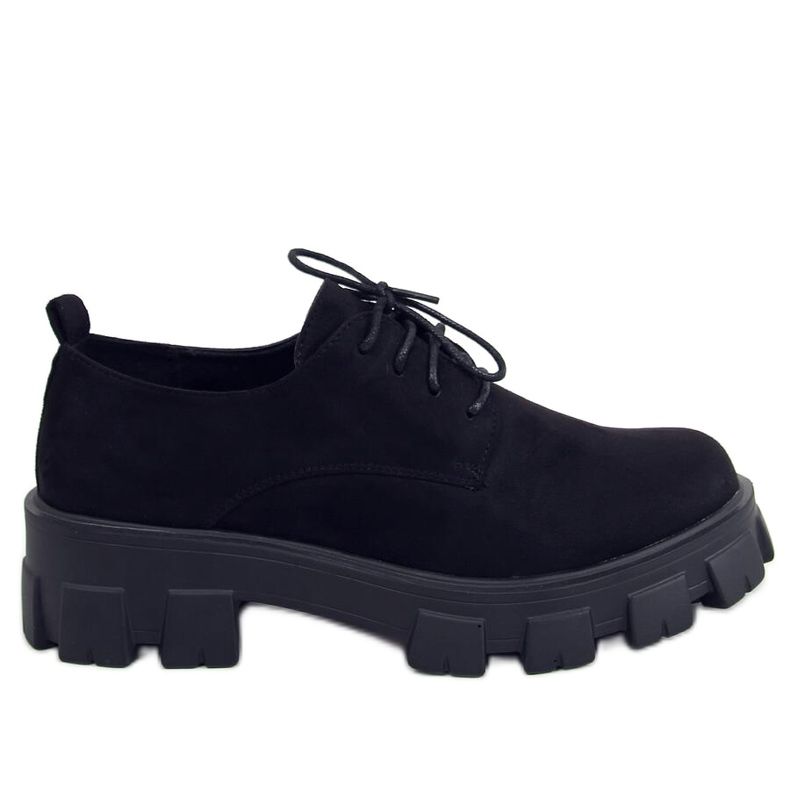 Chaussures noires à semelles épaisses 8363 Noir le noir