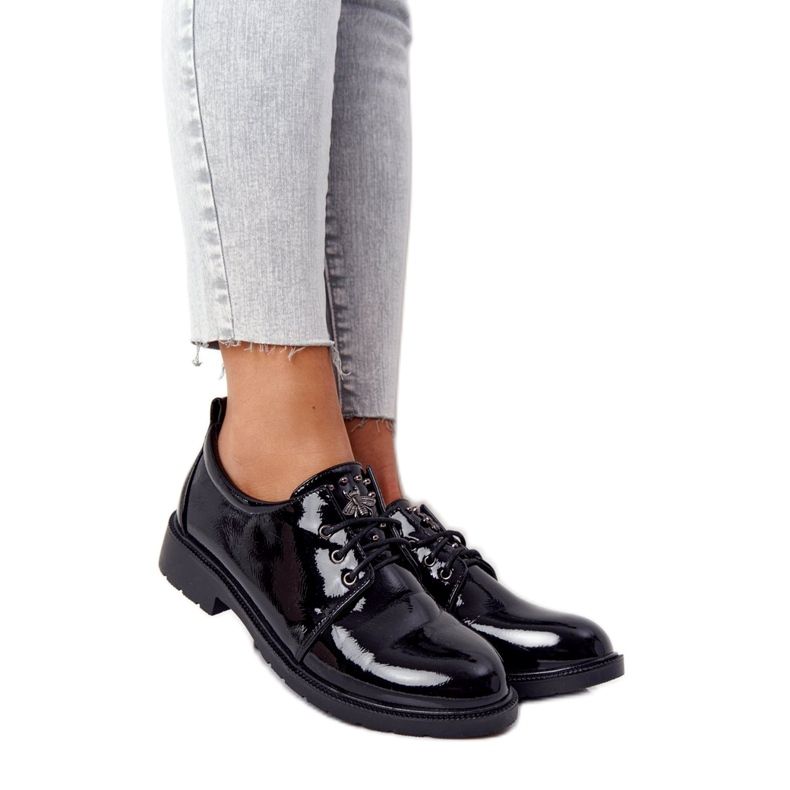 S.Barski Chaussures Richelieu Femme Laquées Laquées S. Barski Noir le noir S.Barski Chaussures Richelieu Femme Laquées Laquées S. Barski Noir le noir