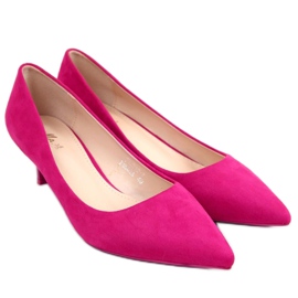 Escarpins sur un talon bas Ann Fushia rose