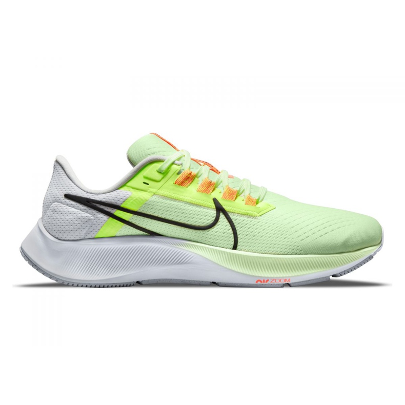 Chaussure de course Nike Air Zoom Pegasus 38 M CW7356-700 blanche vert