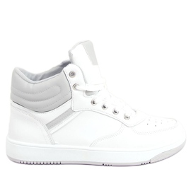 Baskets montantes Emma BLANC/GRIS blanche Baskets montantes Emma BLANC/GRIS blanche