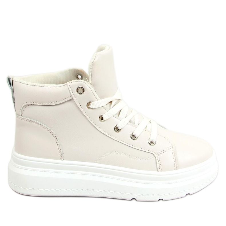 Baskets montantes Ava Beige