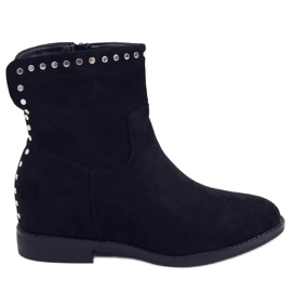 Bottes sur un coin caché Melisa Black noir