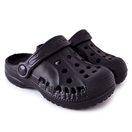 Flameshoes Pantoufles d'intérieur Black Kroks pour enfants noir