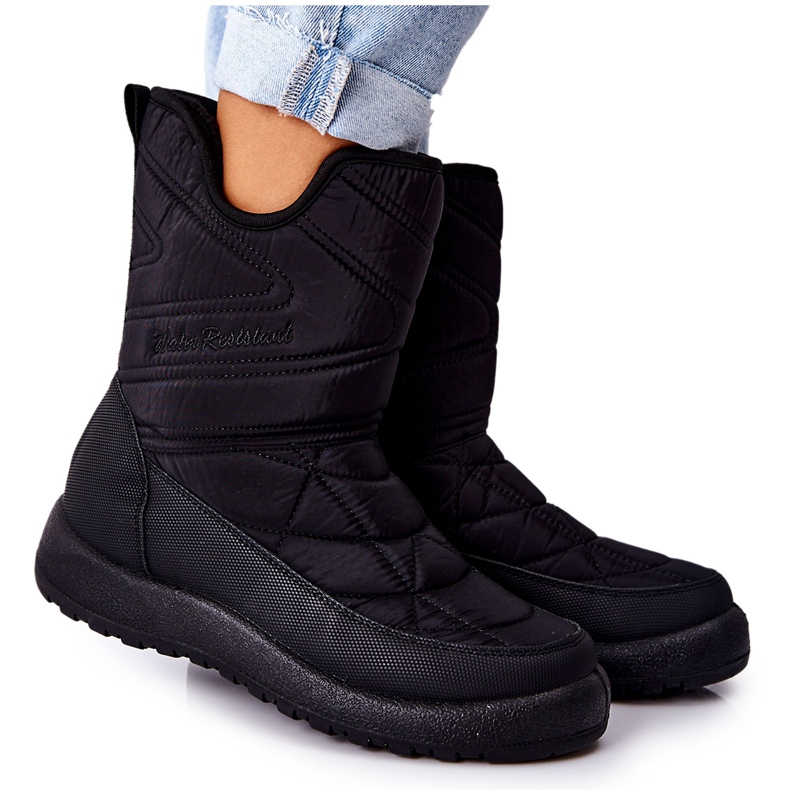 PE1 Bottes de neige chaudes noires Winessa High le noir PE1 Bottes de neige chaudes noires Winessa High le noir