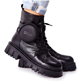 Cuir Chaud Ouvriers Avec Rein Big Star II274430 Noir