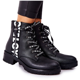 POTOCKI Bottes En Cuir Ouvriers Sur Fermeture À Glissière Henri Noir