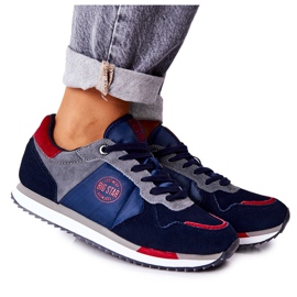 Chaussures de Sport Big Star GG274A055 Marine-Rouge bleu marine gris